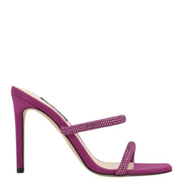 Nine West Pink Zarleen Heeled Slide Sandals - Picture 2 of 6